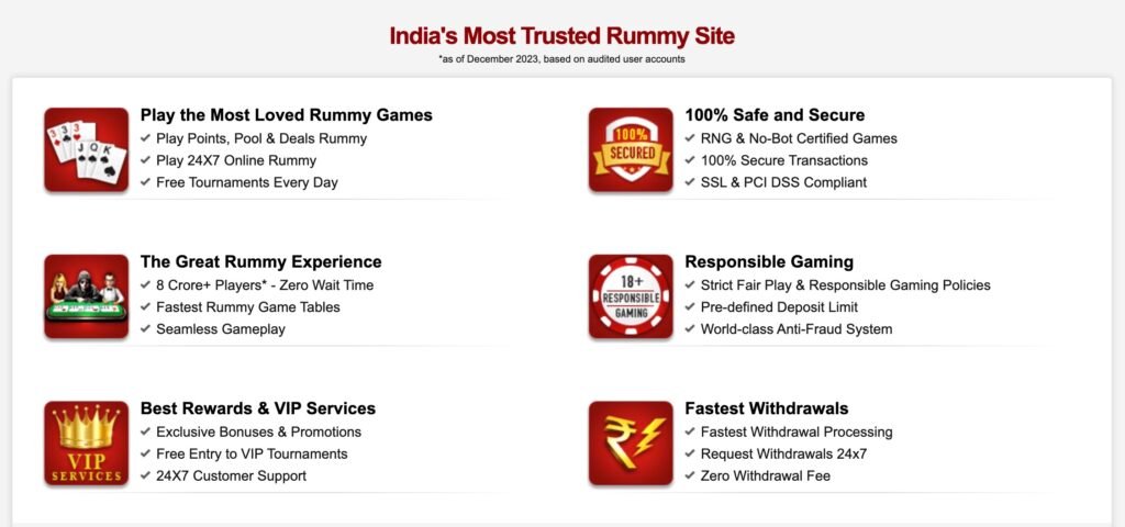 Key Features of Junglee Rummy Casino