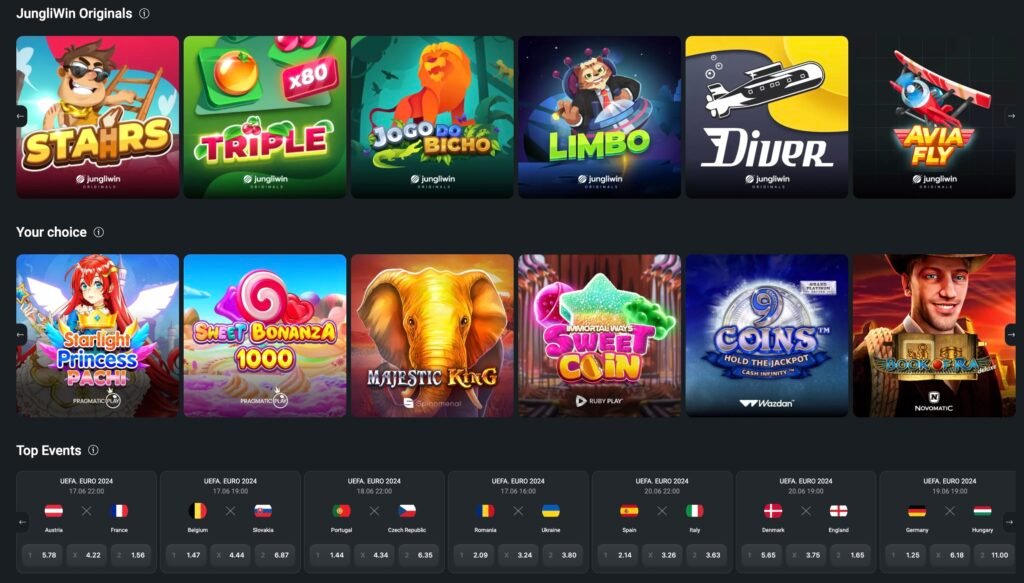 Jungliwin Casino Game Selection