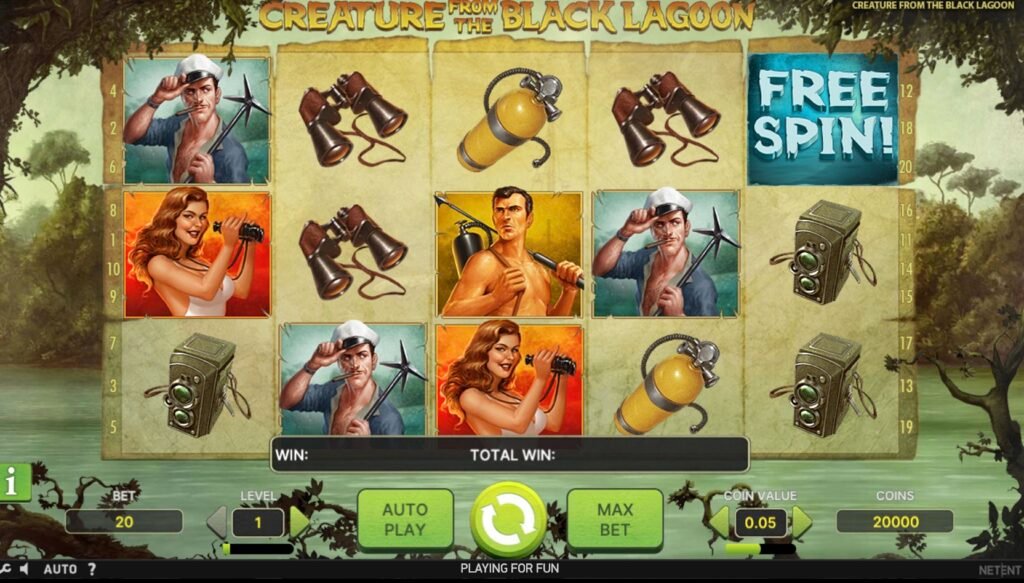 Creature From The Black Lagoon Slot Gameplay and Features