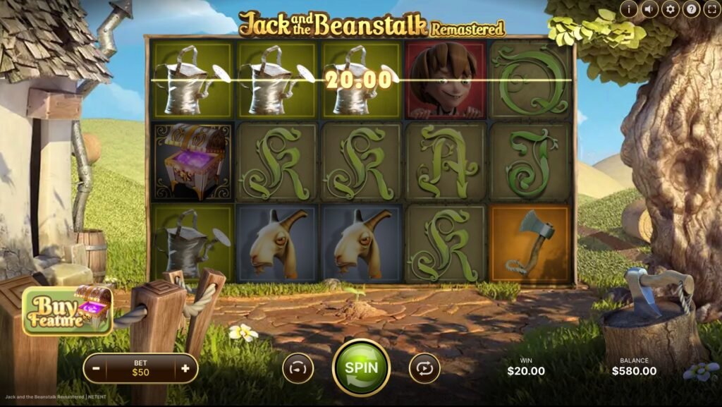 Payouts in Jack and the Beanstalk Slot